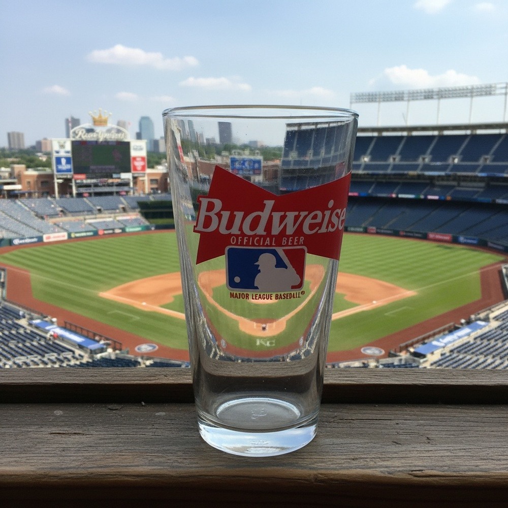 Kansas City Royals Beer Tumbler, Budweiser MLB Official Pilsner Glass, Drinkware